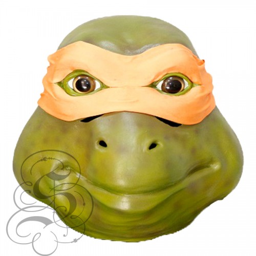 Overhead Teenage Mutant Ninja Turtles Michaelangelo Mask Movie Mask 